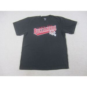 Tampa Bay Buccaneers Shirt Adult Large Black NFL Football Graphic Print Crew Nec